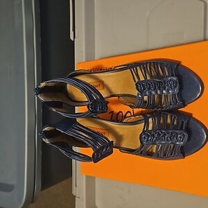 New in box blue Watson style heels